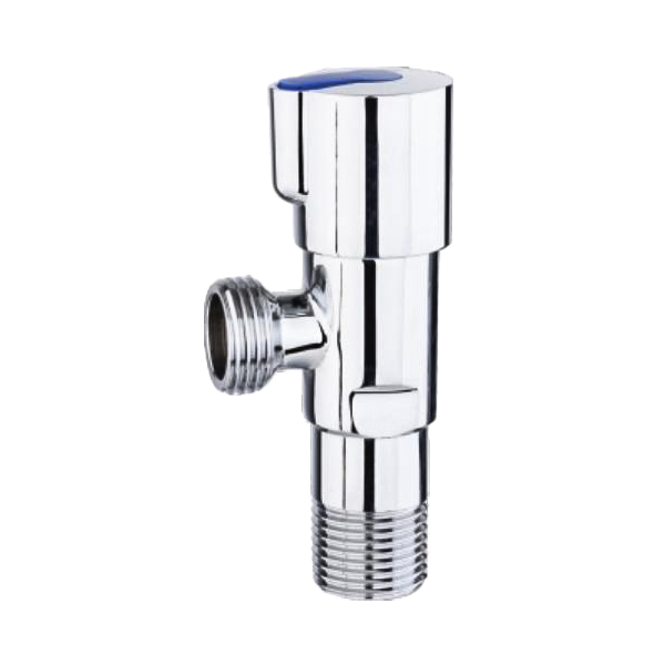 1/2 Bathroom Brass Chrome Plated Angle Valve DSJ027(Blue)